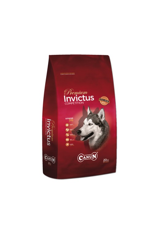 Canun Invictus 20kg karma premium dla psa z jagnięciną (mięso 30%), ryżem (25%) i rybą