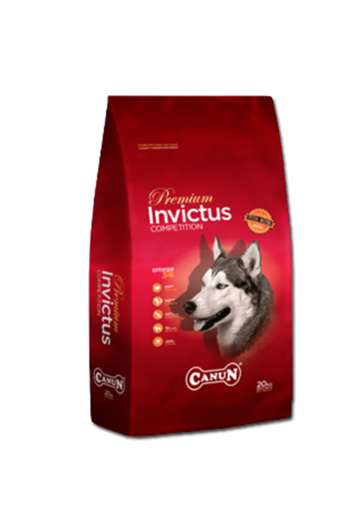 Canun Invictus 20kg karma premium dla psa z jagnięciną (mięso 30%), ryżem (25%) i rybą