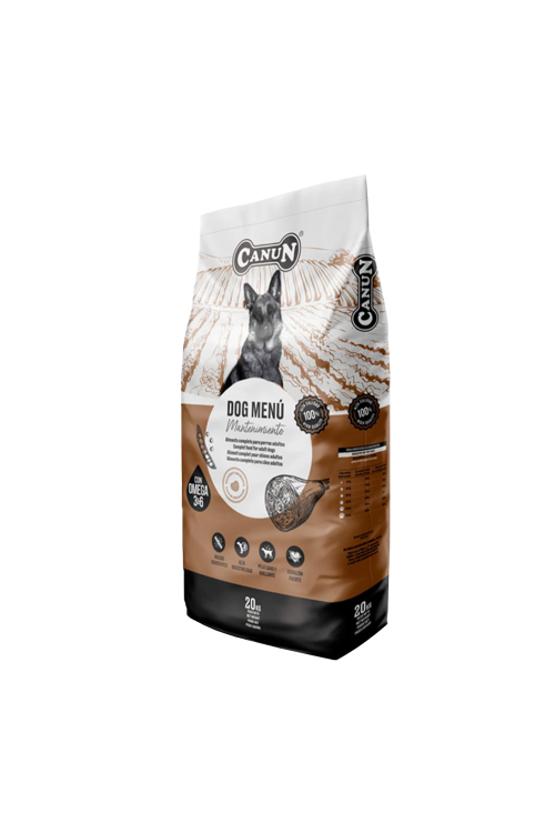 Canun dog menu 20kg karma dla psów z wołowiną dla spokojnych psów