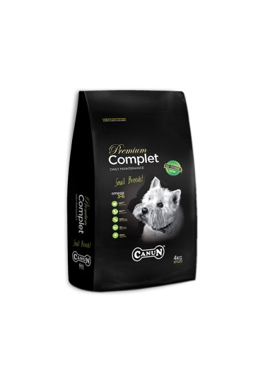 Canun Complet 4kg karma dla psa dla małych ras typu york, yorkshire, terier ,west ze specjalnie dobranym mięsem z drobiu (32%) i