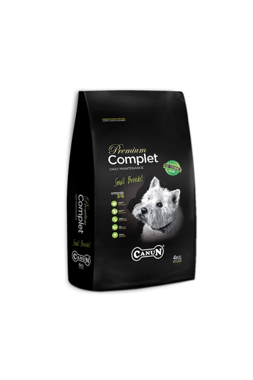 Canun Complet 4kg karma dla psa dla małych ras typu york, yorkshire, terier ,west ze specjalnie dobranym mięsem z drobiu (32%) i