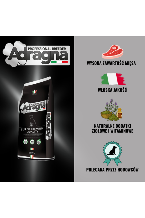 Adragna Breeder Adult Maxi super premium ryba z ryżem 20kg