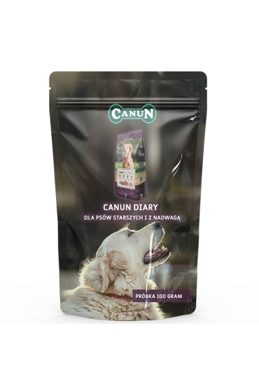 PRÓBKA Canun TERRA Diary dla psów z nadwagą i dojrzałych 100 g