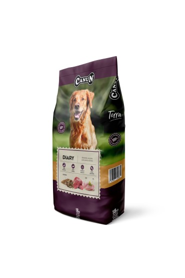 PRÓBKA Canun TERRA Diary dla psów z nadwagą i dojrzałych 100 g