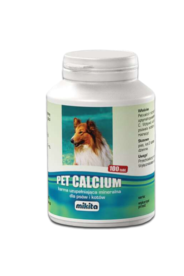 Mikita Pet Calcium - preparat witaminowy z magnezem i wit. C 100 tab.