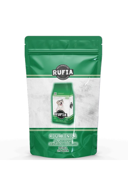 PRÓBKA Rufia Junior Dog dla szczeniąt 60g