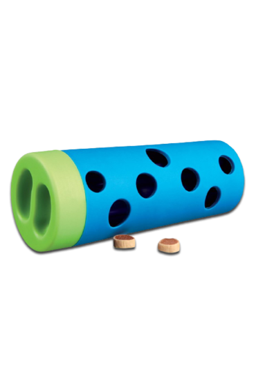 Zabawka dla psaDog Activity Snack Roll'/ Rolka do przysmaków śr. 6/5×14 cm red-blue