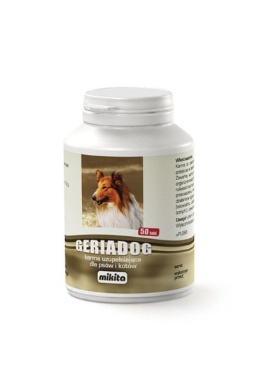 MIKITA GeriaDog senior dla starszych psów 50 tabletek