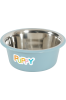 Miska plastikowa PUPPY z podstawką antypoślizgową kol. niebieski