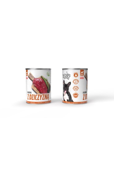 TUF TUF Mokra karma dla psa z dziczyzną 400g