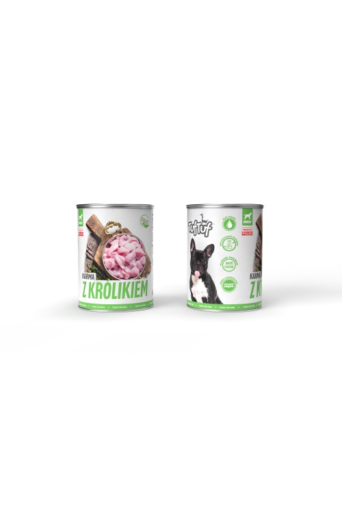 TUF TUF Mokra karma dla psa z królikiem 400g