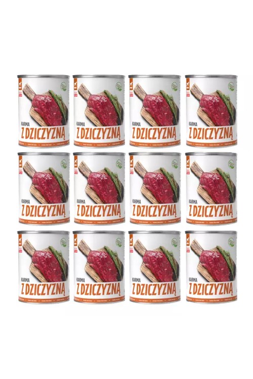 TUF TUF Mokra karma dla psa z dziczyzną 800g x 12szt.