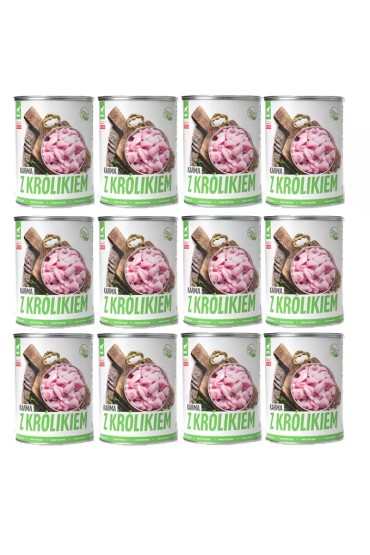 TUF TUF Mokra karma dla psa z królikiem 800g x 12szt.