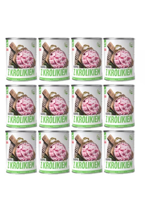 TUF TUF Mokra karma dla psa z królikiem 800g x 12szt.