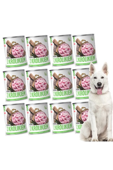 TUF TUF Mokra karma dla psa z królikiem 800g x 12szt.