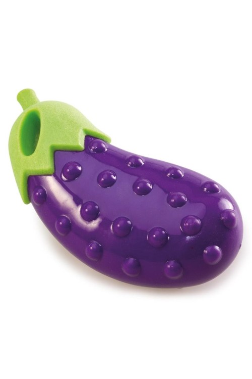 Arquivet Bakłażan z piszczałkązabawka dla psów - 14 cm