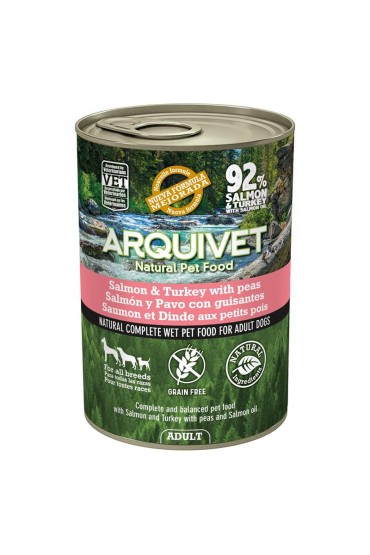 ARQUIVET MOKRA KARMA DLA PSA Z łososiem i indykiem 400G
