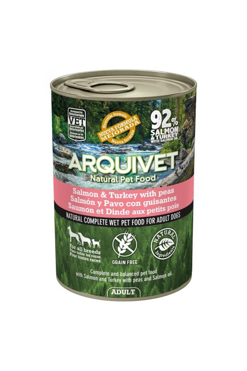 ARQUIVET MOKRA KARMA DLA PSA Z łososiem i indykiem 400G