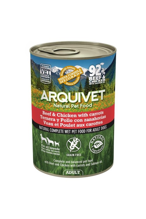 ARQUIVET MOKRA KARMA DLA PSA Z wołowiną i kurczakiem 12x400G