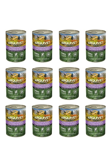 Arquivet mokra karma dla psa z indykiem i cielęciną 12x400g