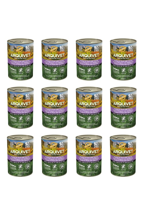 Arquivet mokra karma dla psa z indykiem i cielęciną 12x400g