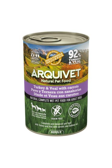 Arquivet mokra karma dla psa z indykiem i cielęciną 12x400g