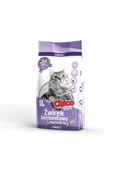 CHICO Żwirek bentonitowy Compact Lawenda 10l