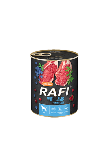 Rafi z jagnięciną, borówką i żurawiną 800 g