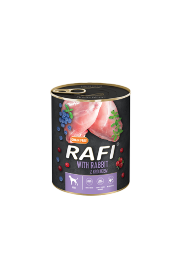 Rafi z królikiem, borówką i żurawiną 800 g