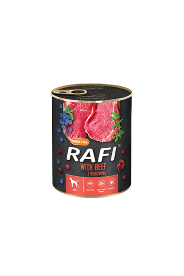 Rafi z wołowiną, borówką i żurawiną 800 g