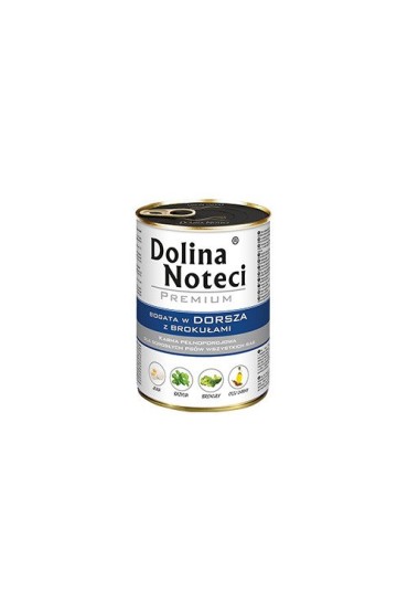 Dolina Noteci Premium bogata w dorsza z brokułami 400g