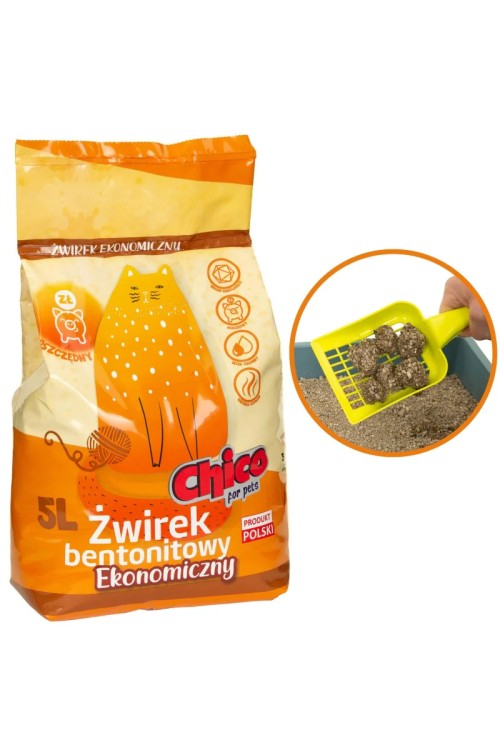 CHICO Żwirek Bentonit 10L ekonomiczny