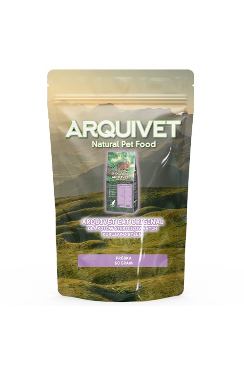 PRÓBKA ARQUIVET CAT Original dla kotów sterylizowanych kurczak z ryżem 60 g