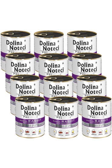 DOLINA NOTECI Premium bogata w królika z żurawiną 12 x 800g