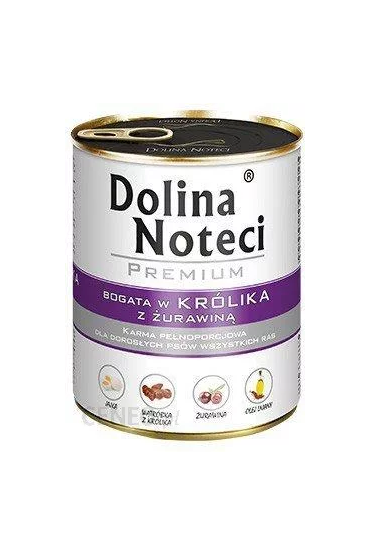 DOLINA NOTECI Premium bogata w królika z żurawiną 12 x 800g