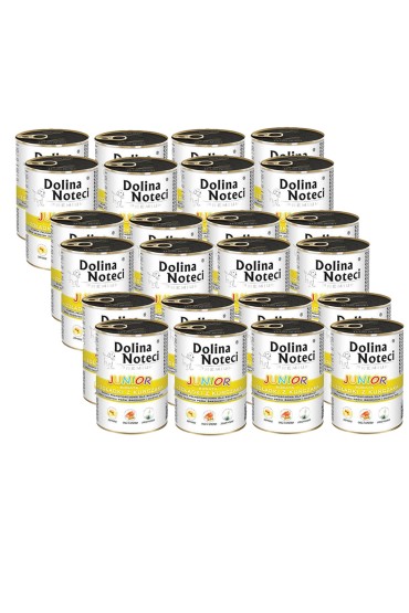 Dolina Noteci Junior bogata w żołądki z kurczaka 24 x 400 g
