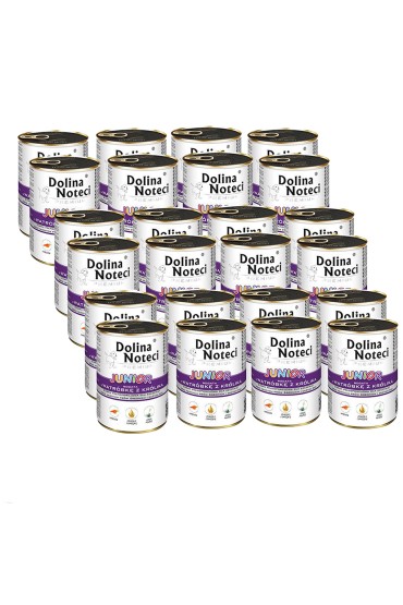 Dolina Noteci Junior bogata w wątróbkę z królika 24 x 400 g