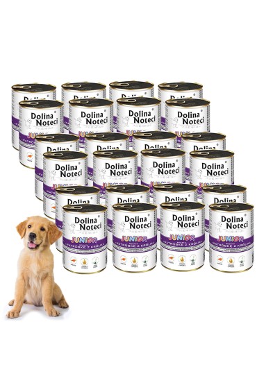 Dolina Noteci Junior bogata w wątróbkę z królika 24 x 400 g