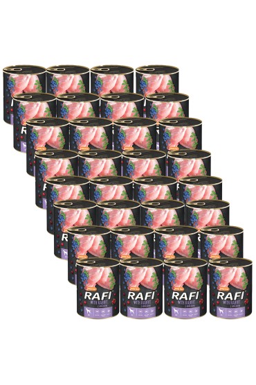 Rafi z królikiem, borówką i żurawiną 24 x 400 g