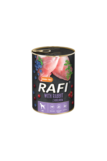 Rafi z królikiem, borówką i żurawiną 24 x 400 g