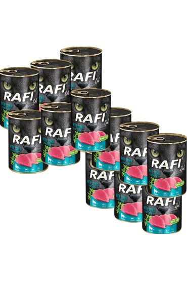 Rafi Cat dla kotów sterylizowanych karma bezzbożowa z tuńczykiem 12 x 400 g