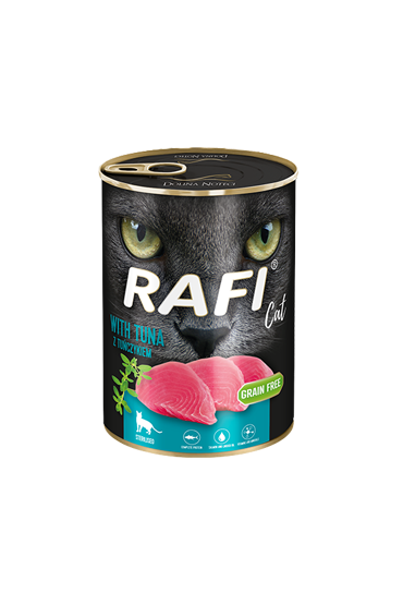 Rafi Cat dla kotów sterylizowanych karma bezzbożowa z tuńczykiem 12 x 400 g