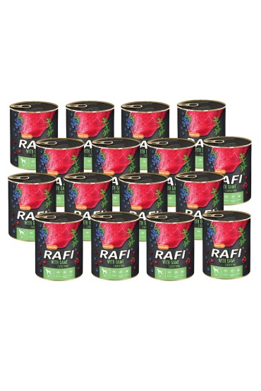 Rafi z dziczyzną, borówką i żurawiną 12 x 800 g