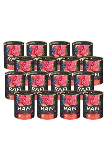 Rafi z wołowiną, borówką i żurawiną 12 x 800 g