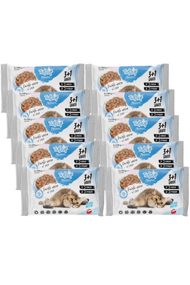 TUF TUF saszetki dla kota 40 x 100g RYBAMIX SMAKÓW