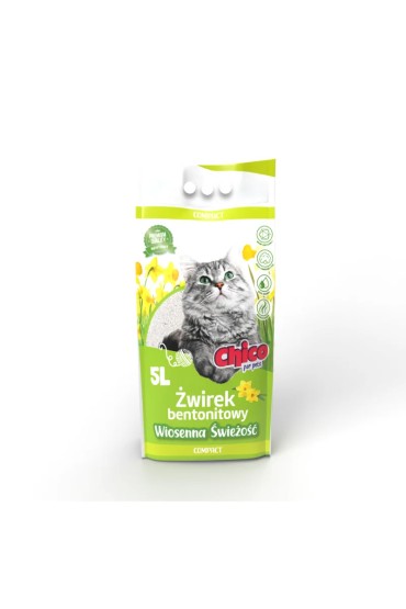 CHICO Żwirek bentonitowy Compact Wiosenna Świeżość 5L