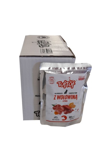 TUF TUF Saszetka wołowina z dynią 100 g x 10szt.