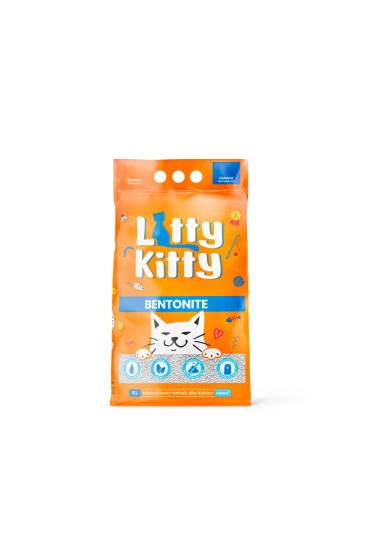 LITTY KITTY Żwirek bentonitowy naturalny 5L