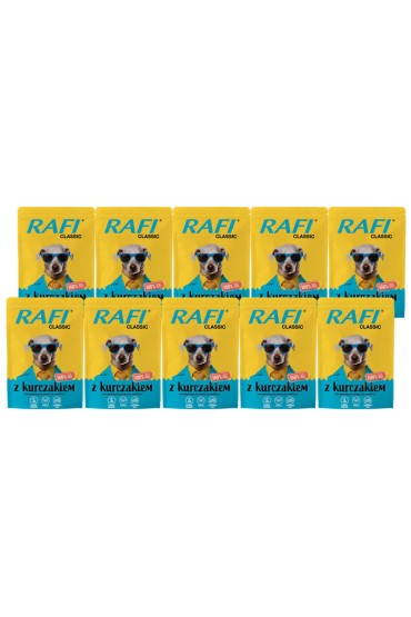 Rafi Classic saszetka dla psa z kurczakiem 10 x 400 g