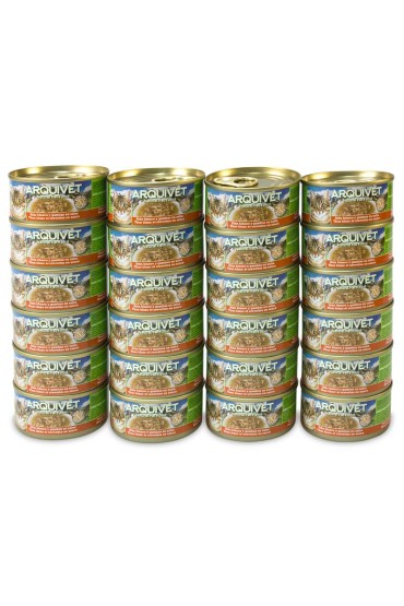 Arquivet Puszka dla kota o smaku tuńczyka i krewetek 24 x 80 g